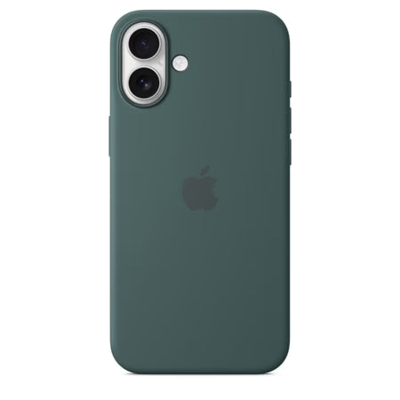 iPhone 16 Plus Silicone Case with MagSafe, Lake Green