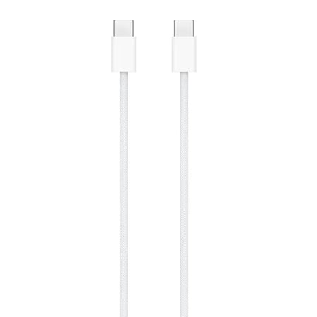 Apple 60 W Type-C to Type-C Charging Cable, 100 cm (1 m), Woven Design, Fast Charging, White