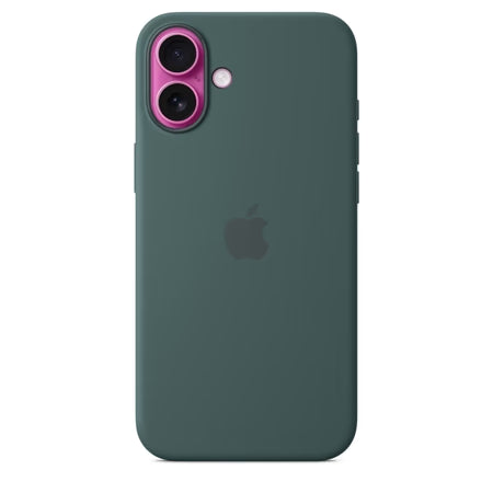 iPhone 16 Plus Silicone Case with MagSafe, Lake Green