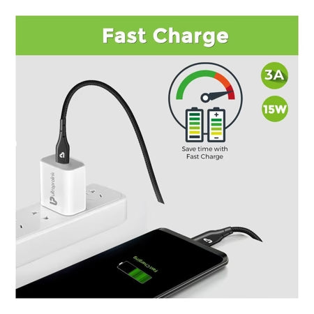UltraProlink Zoom Micro USB Cable with 3A/15W Fast Charge