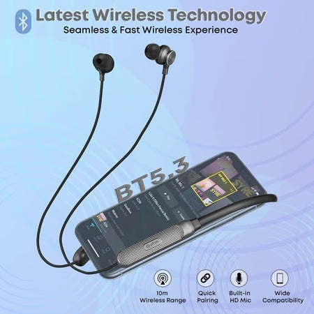 pTron InTunes Classic Bluetooth 5.2 Wireless Neckband