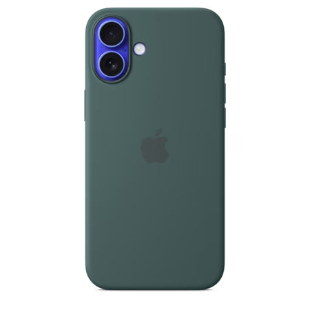 iPhone 16 Plus Silicone Case with MagSafe, Lake Green