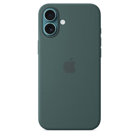 iPhone 16 Plus Silicone Case with MagSafe, Lake Green